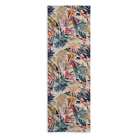 Marta Barragan Camarasa Palms leaf colorful paint 2PB Yoga Towel