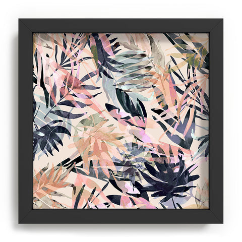 Marta Barragan Camarasa Palms leaf colorful paint PB Recessed Framing Square