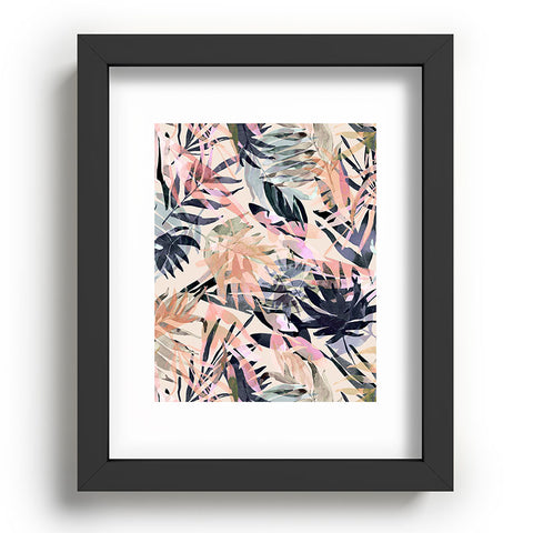 Marta Barragan Camarasa Palms leaf colorful paint PB Recessed Framing Rectangle
