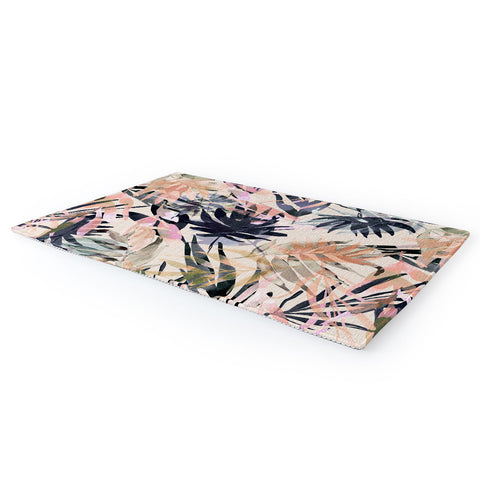 Marta Barragan Camarasa Palms leaf colorful paint PB Area Rug