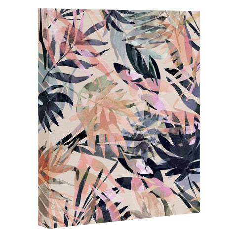 Marta Barragan Camarasa Palms leaf colorful paint PB Art Canvas