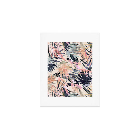 Marta Barragan Camarasa Palms leaf colorful paint PB Art Print