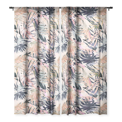 Marta Barragan Camarasa Palms leaf colorful paint PB Sheer Non Repeat