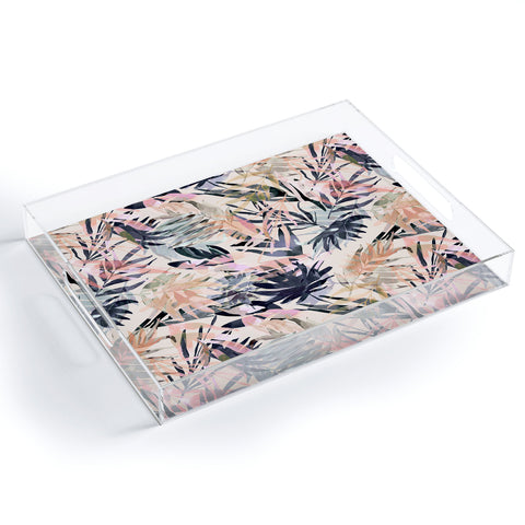 Marta Barragan Camarasa Palms leaf colorful paint PB Acrylic Tray