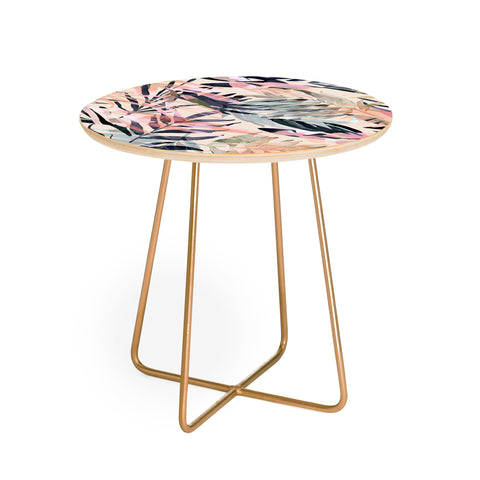 Marta Barragan Camarasa Palms leaf colorful paint PB Round Side Table