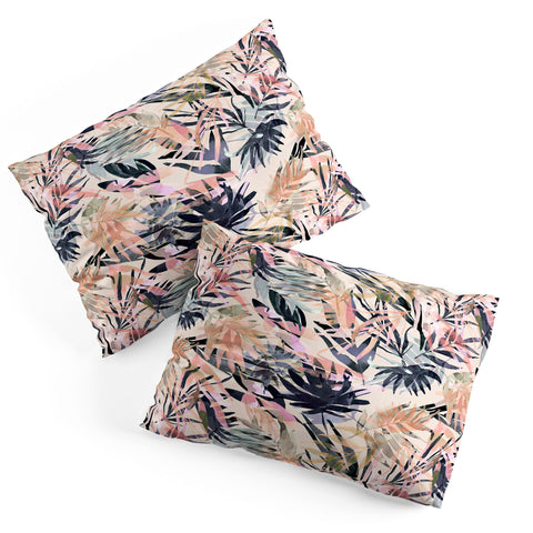 Marta Barragan Camarasa Palms leaf colorful paint PB Pillow Shams