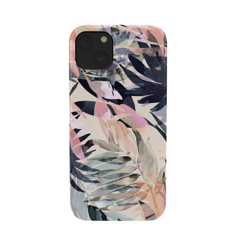 Marta Barragan Camarasa Palms leaf colorful paint PB Phone Case
