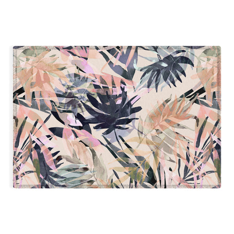 Marta Barragan Camarasa Palms leaf colorful paint PB Outdoor Rug