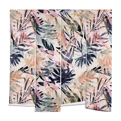 Marta Barragan Camarasa Palms leaf colorful paint PB Wall Mural