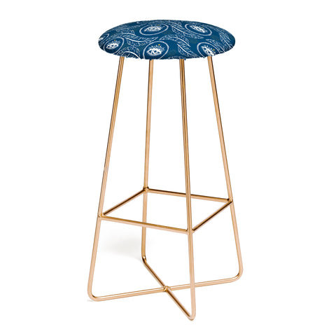 Marta Barragan Camarasa Pattern boho eyes III Bar Stool