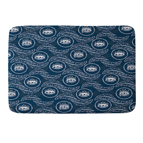 Marta Barragan Camarasa Pattern boho eyes III Memory Foam Bath Mat