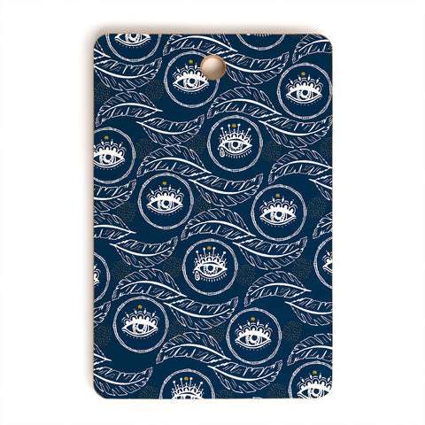 Marta Barragan Camarasa Pattern boho eyes III Cutting Board Rectangle
