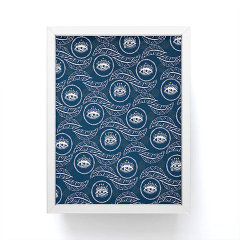 Marta Barragan Camarasa Pattern boho eyes III Framed Mini Art Print