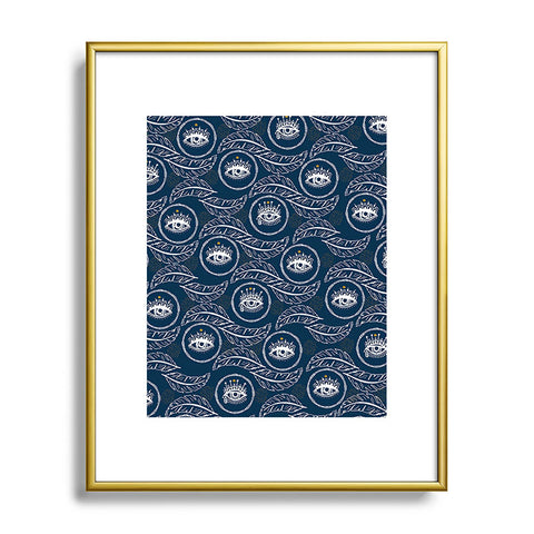 Marta Barragan Camarasa Pattern boho eyes III Metal Framed Art Print