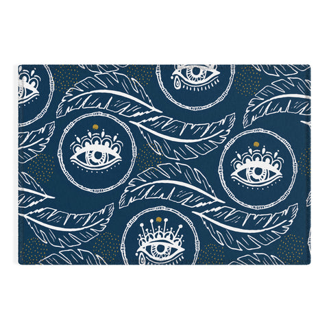 Marta Barragan Camarasa Pattern boho eyes III Outdoor Rug