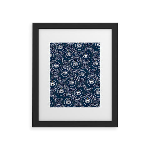 Marta Barragan Camarasa Pattern boho eyes III Framed Art Print