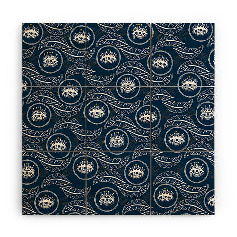 Marta Barragan Camarasa Pattern boho eyes III Wood Wall Mural