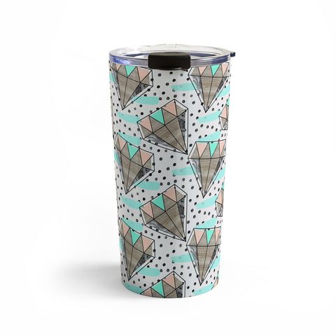 Marta Barragan Camarasa Pattern colored diamonds and texture Travel Mug