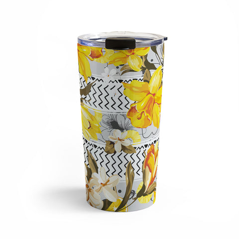 Marta Barragan Camarasa Pattern flowers and fruits Travel Mug