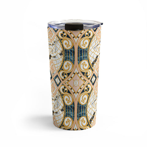 Marta Barragan Camarasa Pattern mosaic marble art deco Travel Mug