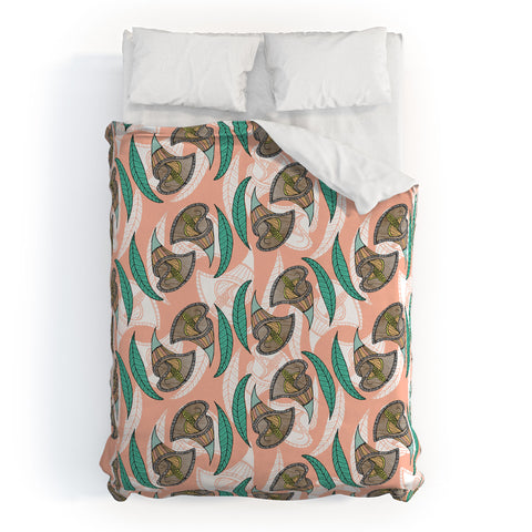 Marta Barragan Camarasa Pattern of African flowers Duvet Cover