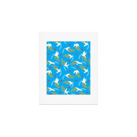 Marta Barragan Camarasa Peace doves in flight A Art Print