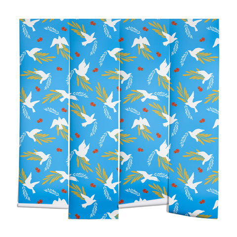 Marta Barragan Camarasa Peace doves in flight A Wall Mural