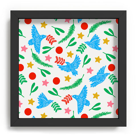 Marta Barragan Camarasa Peace doves in flight B Recessed Framing Square