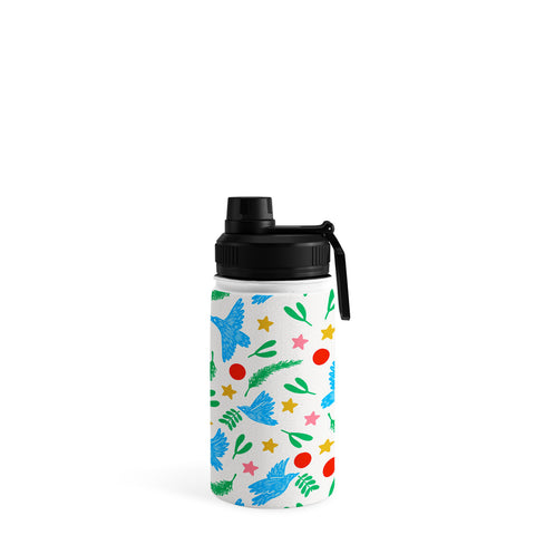 Marta Barragan Camarasa Peace doves in flight B Water Bottle