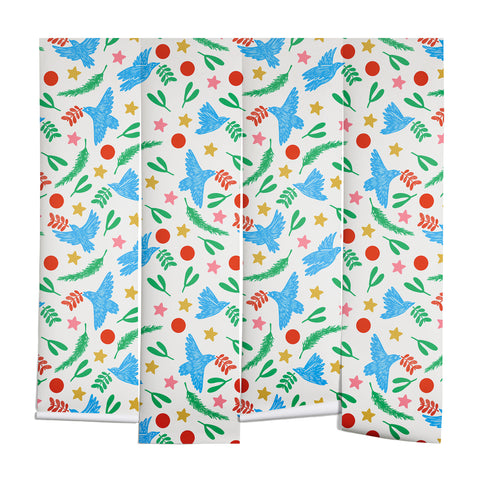 Marta Barragan Camarasa Peace doves in flight B Wall Mural