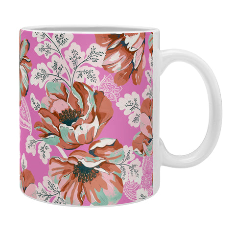 Marta Barragan Camarasa Pink flowers and paisleys 23 Coffee Mug