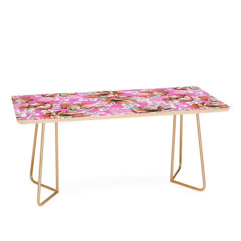 Marta Barragan Camarasa Pink flowers and paisleys B Coffee Table