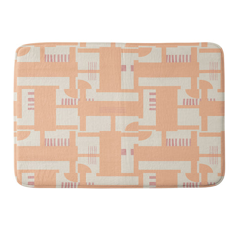 Marta Barragan Camarasa Playful geometric stripes PF Memory Foam Bath Mat