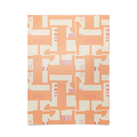 Marta Barragan Camarasa Playful geometric stripes PF Poster