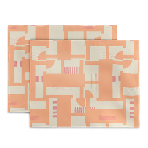 Marta Barragan Camarasa Playful geometric stripes PF Placemat