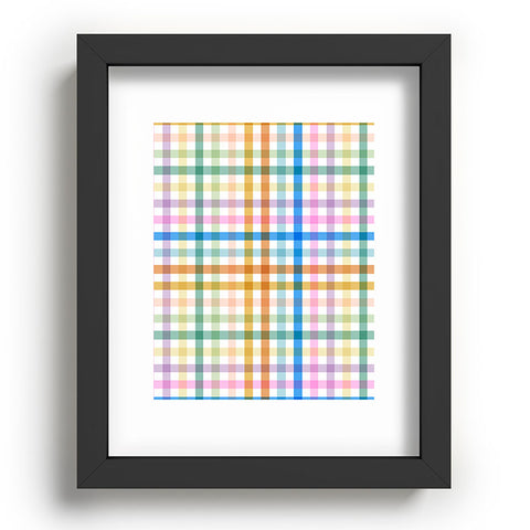 Marta Barragan Camarasa Rainbow Check Bliss Recessed Framing Rectangle