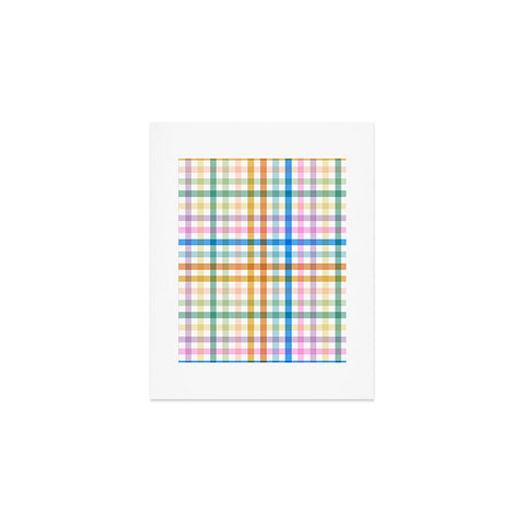 Marta Barragan Camarasa Rainbow Check Bliss Art Print