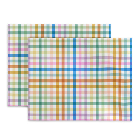 Marta Barragan Camarasa Rainbow Check Bliss Placemat