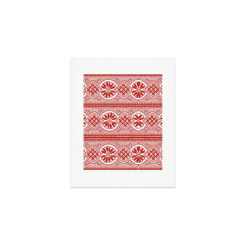 Marta Barragan Camarasa Red ethnic motif 23 Art Print