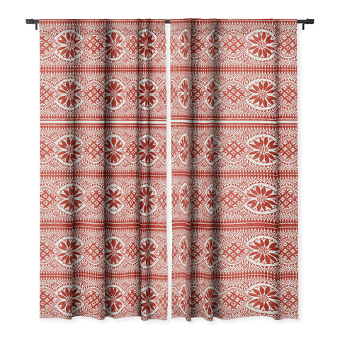 Marta Barragan Camarasa Red ethnic motif 23 Blackout Non Repeat