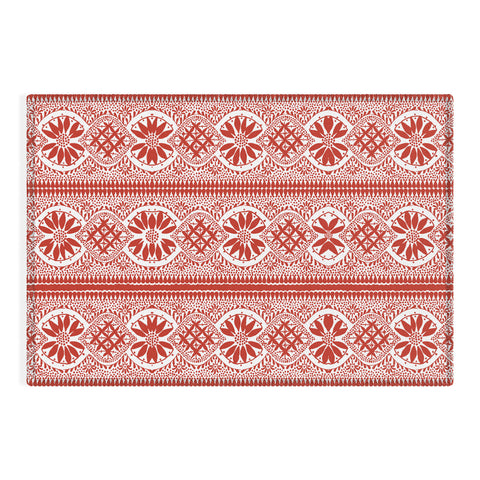Marta Barragan Camarasa Red ethnic motif 23 Outdoor Rug