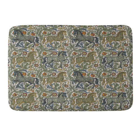 Marta Barragan Camarasa Renaissance Horse Garden Memory Foam Bath Mat