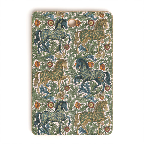 Marta Barragan Camarasa Renaissance Horse Garden Cutting Board Rectangle