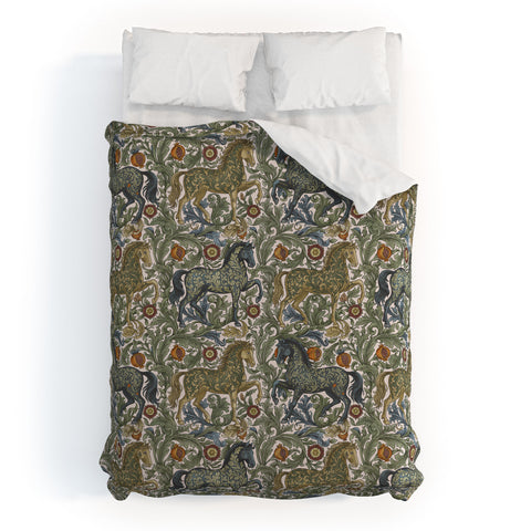Marta Barragan Camarasa Renaissance Horse Garden Duvet Cover