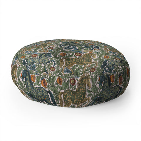 Marta Barragan Camarasa Renaissance Horse Garden Floor Pillow Round