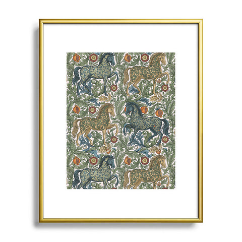 Marta Barragan Camarasa Renaissance Horse Garden Metal Framed Art Print