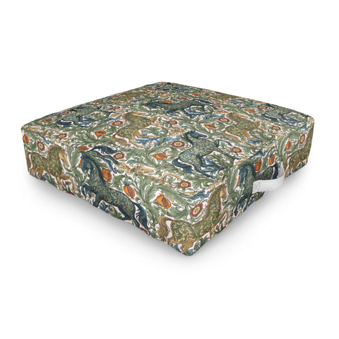 Marta Barragan Camarasa Renaissance Horse Garden Outdoor Floor Cushion