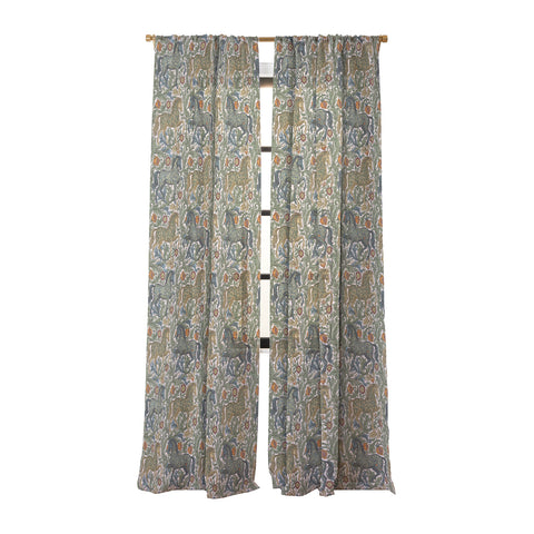 Marta Barragan Camarasa Renaissance Horse Garden Sheer Window Curtain