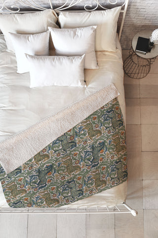 Marta Barragan Camarasa Renaissance Horse Garden Fleece Throw Blanket