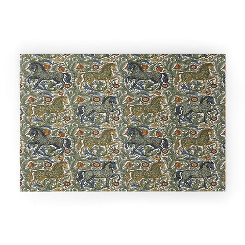 Marta Barragan Camarasa Renaissance Horse Garden Welcome Mat